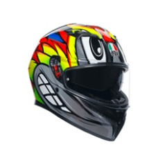 Інтегральний шолом AGV K3 Birdy 2.0 сірий-жовто-червоний