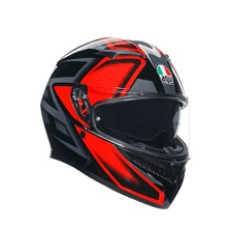 Інтегральний шолом AGV K3 Compound чорний-червоний