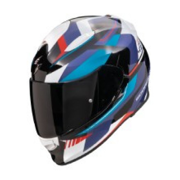 Інтегральний шолом Scorpion Exo-491 Abilis чорний-синій-червоний