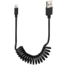 Кабель спіральний Usb Apple 8 Pin 100 см чорний марки Lampa