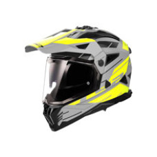 Шолом adventure LS2 MX702 Pioneer II Namib чорний-сірий-жовтий матовий