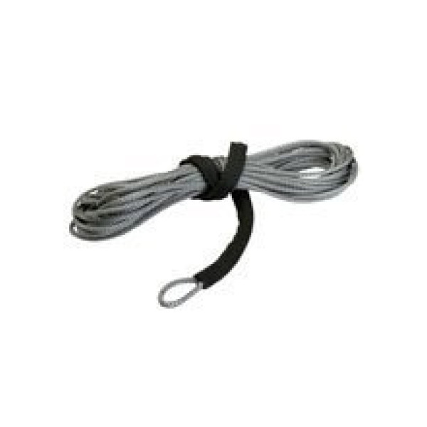 Синтетичний трос для лебідки 5mm 15,2m сірий