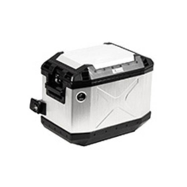 Боковий кофр правий Hepco&Becker Xplorer 40, що монтується на стійці, сріблястий (об'єм: 40L)