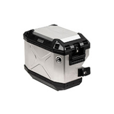 Боковий кофр лівий Hepco&Becker Xplorer 37, що монтується на стійці, cutout срібний (об'єм: 37L)