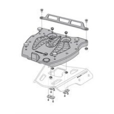 Монтажна плита на Alu-Rack SW-MOTECH під центральний кофр Givi/Kappa MONOLOCK