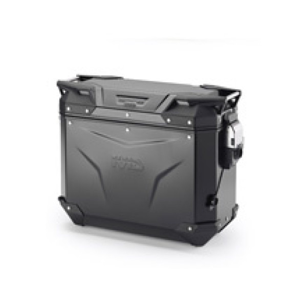 Боковий кофр GIVI Trekker Outback Evo Smart 37 алюмінієвий, чорний на праву сторону; об'єм: 37 л; без вставки SLR