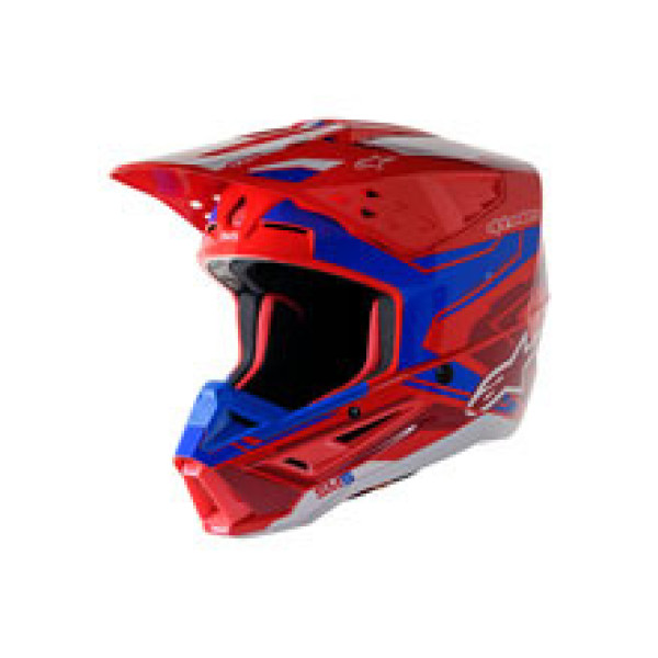 Каска ендуро Alpinestars MX Supertech M5 Action 2 червоно-синя