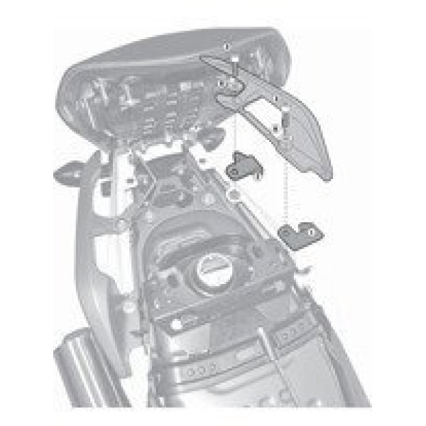 Комплект кріплення GIVI для монтажу PLX1111/ PL1111/ PL1111CAM/ TE1111 без рами центрального кофра 1111FZ Honda NC 700 S/ X 12-13/ 750 S/ X DCT 14-15