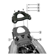 Кронштейн для центрального кофра Givi Monokey® і Monolock® для Kawasaki ZZR 1400 (12-21)