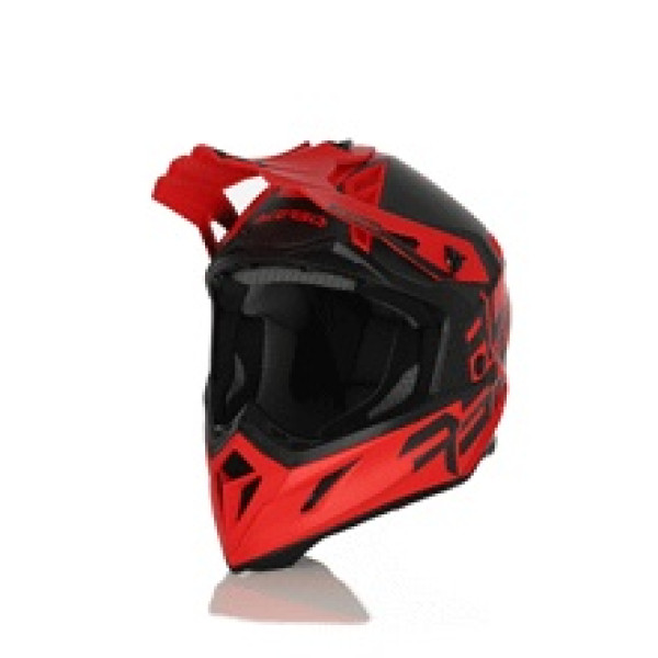 Каска ендуро Acerbis Steel Carbon чорна-червона