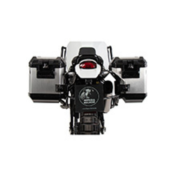Комплект: бічні кофри + кріплення Hepco&Becker Xplorer Cutout для Ducati Desert X (22-) срібні