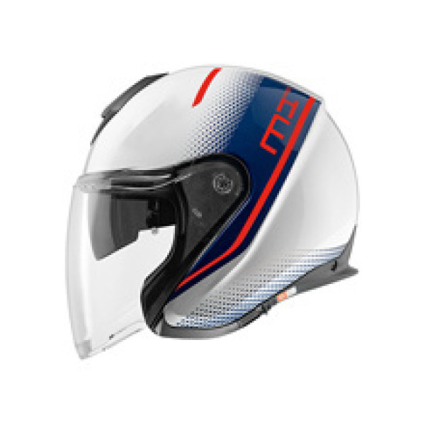 Шолом відкритий Schuberth M1 PRO Mercury біло-червоний