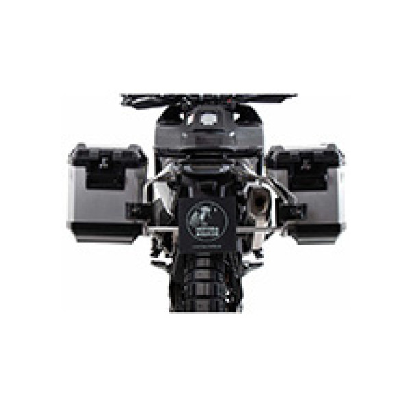 Комплект: бічні кофри + кріплення Hepco&Becker Xplorer Cutout для Husqvarna Norden 901/Expedition (22-) срібні