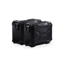 Комплект: бічні кофри TRAX ADV + кріплення PRO 45/37 L Sw-Motech Husqvarna Norden 901 HQV N (21-), Norden 901 Expedition (23-) (ємність 37 і 45 L) чорні