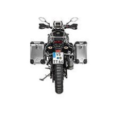 Комплект: бічні алюмінієві кофри сріблясті Zega Pro + сріблясті стійки Touratech Yamaha Tenere 700 / World Raid (31+38L)