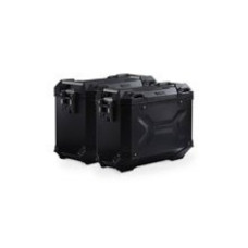 Комплект: бічні кофри + стійка PRO TRAX ADV 45/37 L для мотоцикла Voge 650DS R810C / 650 DSX (21-) чорний об'єм 45 + 37 L
