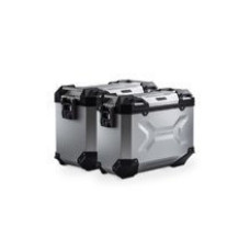 Комплект: бічні кофри + кріплення PRO TRAX ADV 45/37 L для мотоцикла Voge 650DS R810C / 650 DSX (21-) сріблясті об'єм 45 + 37 L