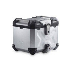 Комплект: центральний кофр срібний TRAX ADV + стійка Adventure-rack SW-Motech Moto Guzzi Stelvio (23-) об'єм: 38л