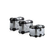 Комплект: бічні кофри 45/37L + центральний кофр 38L TRAX ADV+ кріплення SW-MOTECH для мотоцикла BMW R 1250 GS / Adventure (21-) сріблясті