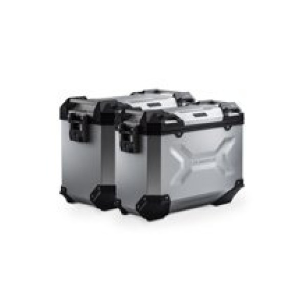 Комплект: бічні кофри + кріплення TRAX ADV SW-MOTECH 37/45 L/P для мотоцикла Moto Guzzi V85 TT (19-) ємність 37+ 45 L