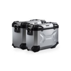 Комплект: бічні кофри + кріплення TRAX ADV 45/37 L для мотоциклів Triumph Tiger 800/XC / XCx / XCa 10- - срібний об'єм 45 + 37 L