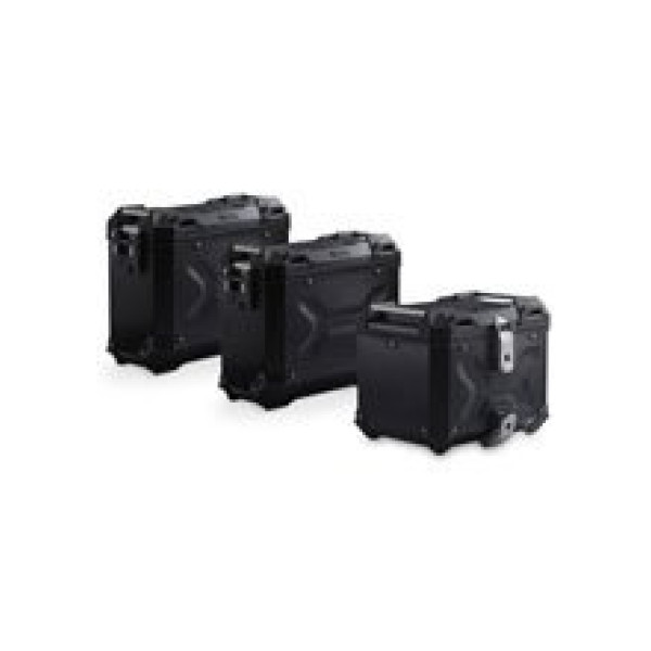 Комплект: бічні кофри + центральний кофр + кріплення TRAX ADV SW-MOTECH для мотоциклів Ducati Multistrada 1200/ 1260/ 950 (15-), Multistrada V2/ S (21-) об'єм: 45 правий + 45 лівий + 38 центральний