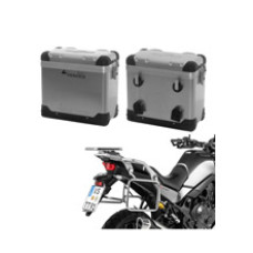 Комплект: бічні алюмінієві кофри срібні Zega Pro + кріплення Touratech Honda XL 750 Transalp (23-) об'єм: 38+38л