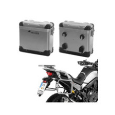 Комплект: бічні алюмінієві кофри сріблясті Zega Pro + кріплення Touratech Honda XL 750 Transalp (23-) об'єм: 31+31л