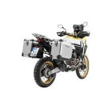 Комплект: бічні алюмінієві кофри срібні Zega Pro + чорні стійки Touratech Honda CRF1000L Africa Twin (18-) / CRF1000L Adventure Sports (38+45L)