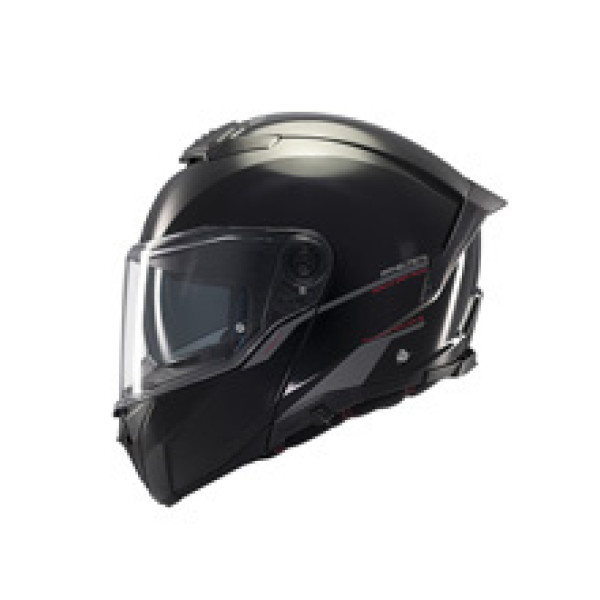 Шолом щелепний MT Atom 2 SV Solid чорний глянець