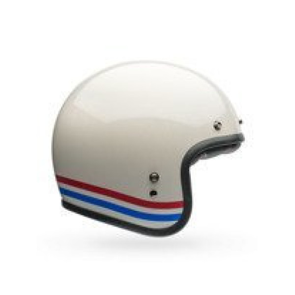 Відкритий шолом Bell Custom 500 DLX Vintage Stripes білий