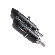 Глушник G.P.R Furore Nero Slip-On, Чорний Алюміній - Aprilia Shiver 750 - Gt 07-16