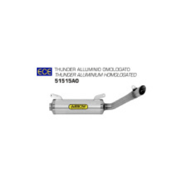 Глушник Arrow Aprilia RS 125 18-20/ Aprilia RS4 125 17-18 Thunder,  Алюміній + Нержавіюча сталь