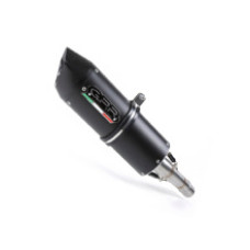 Подвійний Тлумник G.P.R Furore Nero Slip-On, Чорний Алюміній - Aprilia RSV 1000 R Factory 06-10