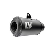 Глушник мотоцикловий LeoVince LV-10 Full Black Slip-On, чорна нержавіюча сталь до Benelli Leoncino 800 (22-)