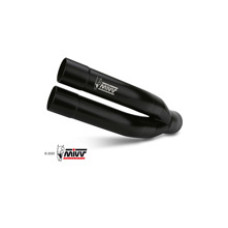 Глушник мотоцикловий Slip-On Line (Double Gun) MIVV для Benelli 502C (19-) чорний