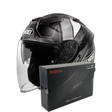 Комплект: відкритий шолом Shoei J-Cruise 3 Whizzy TC-5 + спеціалізований мотоінтерком Sena SRL 3