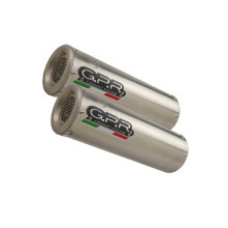 Подвійний глушник G.P.R M3 Inox Slip-On, Нержавіюча сталь - Ducati 848 07-13