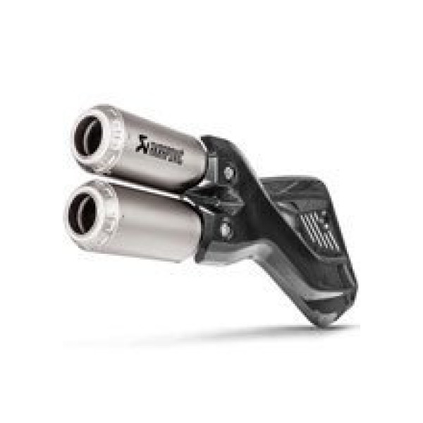 Глушник мотоцикловий Akrapović для Ducati Multistrada 1200 Enduro 17-18, Multistrada 1260 Enduro 19-20, Multistrada 950/S 17-20 Slip-On Line, Titanium