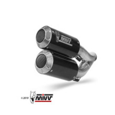 Глушники мотоциклов Slip-On Line (MK3) MIVV для Ducati Hypermotard 939 (16-18) карбон