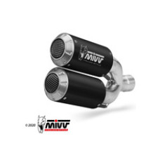 Глушники мотоциклов Slip-On Line (MK3) MIVV для Ducati Hypermotard 939 (16-18) чорні