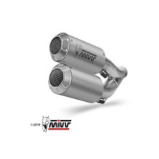 Випускні системи Slip-On Line (MK3) MIVV для Ducati Hypermotard 939 (16-18) сріблясті