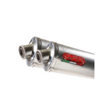 Подвійний глушник G.P.R Inox Tondo Slip-On, Нержавіюча сталь - Ducati Monster S4R 1000 03-07