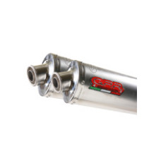 Подвійний глушник G.P.R Inox Tondo Slip-On, Нержавіюча сталь - Ducati Monster S2R 800 04-07