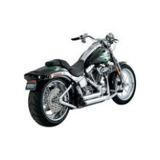 Повний вихлопний система Vance & Hines Shortshots Straggered хром для Harley Davidson FXS/FXST/FLST (00-11) (за винятком FXCW/C (08-11), FXSTSSE (09))
