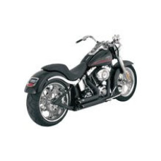 Повний вихлопний система Vance & Hines Shortshots Straggered чорний для Harley Davidson FXS/FXST/FLST (00-11) (за винятком FXCW/C (08-11), FXSTSSE (09))