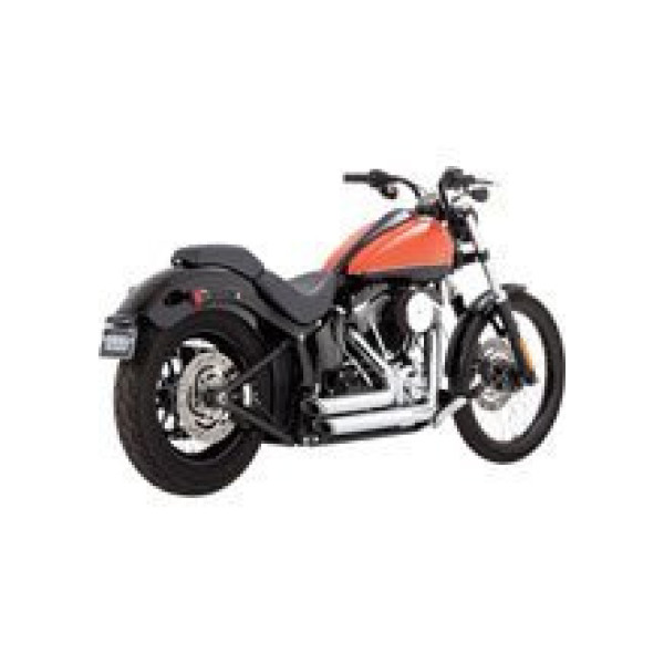 Повний вихлопний колектор Vance & Hines Short Shots Straggered хром для Harley Davidson FXS/FLS/FLST (окрім FXSB/FXSE) (роки 12-17)