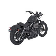 Повний вихлопний комплект Vance & Hines Shorthots чорний для Harley Davidson XL (04-13)
