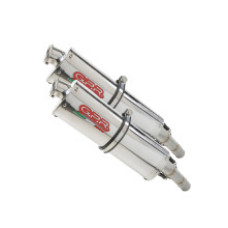 Подвійний глушник G.P.R Trioval Slip-On, Нержавіюча сталь - Honda CRF 250 R 06-07