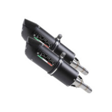 Подвійний глушник G.P.R Furore Nero Slip-On, Чорний Алюміній - Honda CRF 250 R 06-07